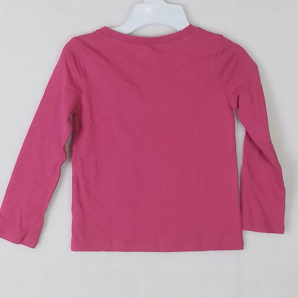 Oshkosh Long Sleeve Cotton Tee Girl's Size 3T in Pink w/ Graphic Design - Picture 2 of 10
